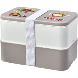 MIYO Renew dwuczęściowy lunchbox szary kamienny, kość słoniowa, biały (21018291)
