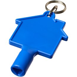 Maximilian brelok do kluczy w kształcie domu z materiałów z recyklingu niebieski (21019552)