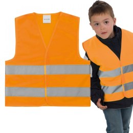 Kamizelka odblaskowa dla dzieci kolor Pomarańczowy