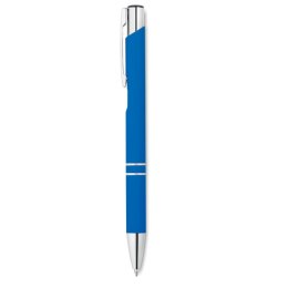Długopis z gumowym wykończenie niebieski (MO8857-37)