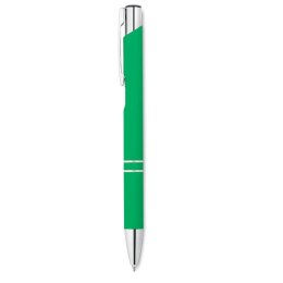 Długopis z gumowym wykończenie zielony (MO8857-09)