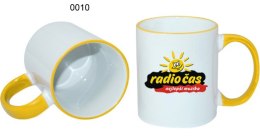 Ceramic design 0010 - biały/żółty
