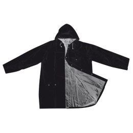 Płaszcz przeciwdeszczowy dwustronny NANTERRE kolor srebrno-czarny