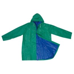 Płaszcz przeciwdeszczowy dwustronny NANTERRE kolor zielono-niebieski