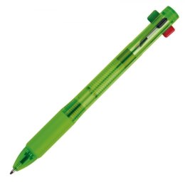 Długopis plastikowy 4w1 NEAPEL kolor jasnozielony