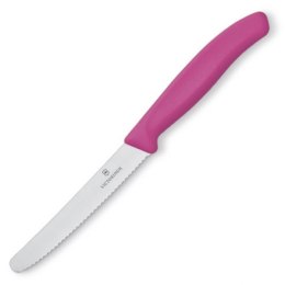 Nóż z ząbkowanym ostrzem SwissClassic Victorinox kolor różowy