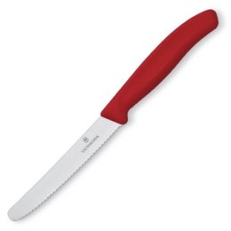 Nóż z ząbkowanym ostrzem SwissClassic Victorinox kolor czerwony