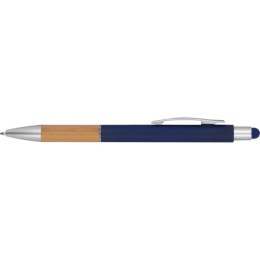 Długopis plastikowy touch pen TRIPOLI kolor granatowy
