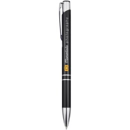 Aluminiowy długopis automatyczny Moneta czarny (10744000)