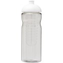 Bidon H2O Base® z wypukłym wieczkiem o pojemności 650 ml z możliwością przyrządzania wody smakowej przezroczysty, biały (2100480