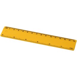 Linijka Renzo o długości 15 cm wykonana z tworzywa sztucznego żółty (21053606)