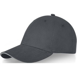6-panelowa czapka baseballowa Darton szary sztormowy (38679890)