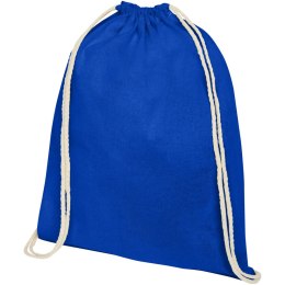 Plecak Oregon wykonany z bawełny o gramaturze 140 g/m² ze sznurkiem ściągającym błękit królewski (12057553)
