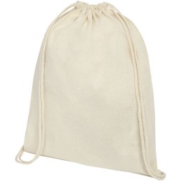 Plecak Oregon wykonany z bawełny o gramaturze 140 g/m² ze sznurkiem ściągającym natural (12057506)