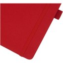 Notatnik w formacie A5 z papieru z recyklingu z okładką z plastiku z recyklingu Honua czerwony (10776321)