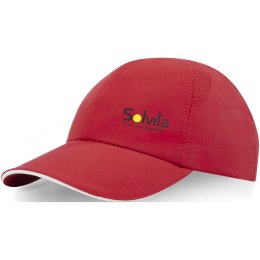 Morion dwukolorowa 6 panelowa czapka GRS z recyklingu o młodzieżowym kroju czerwony (37517210)