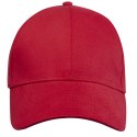 Trona 6 panelowa czapka GRS z recyklingu czerwony (37518210)