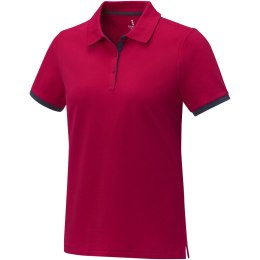 Damska koszulka polo duotone Morgan z krótkim rękawem czerwony (38111210)