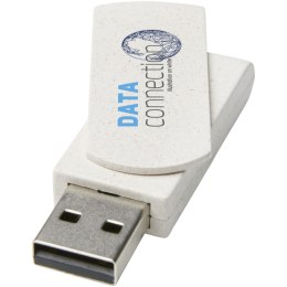 Pamięć USB Rotate wykonana ze słomy pszenicznej o pojemności 4GB beżowy (12374302)