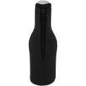 Uchwyt na butelkę z neoprenu z recyklingu Fris czarny (11328790)