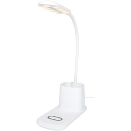 Bright lampa biurkowa i organizer z ładowarką bezprzewodową biały (12424901)