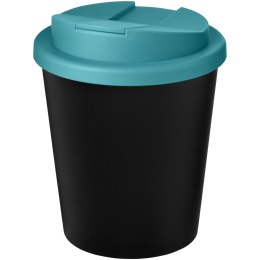 Kubek Americano® Espresso Eco z recyklingu o pojemności 250 ml z pokrywą odporną na zalanie czarny, błękitny (21045508)