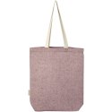 Pheebs torba na zakupy o pojemności 9 l z bawełny z recyklingu o gramaturze 150 g/m² i z przednią kieszenią kasztanowy melanż (1