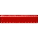 Refari linijka z tworzywa sztucznego pochodzącego z recyklingu o długości 15 cm czerwony (21046721)