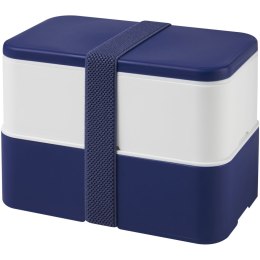 MIYO dwupoziomowe pudełko na lunch niebieski, biały, niebieski (22040152)