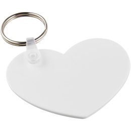 Tait łańcuch do kluczy z recyklingu w kształcie serca biały (21047301)