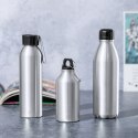 Butelka sportowa 400 ml z aluminium z recyklingu, z karabińczykiem