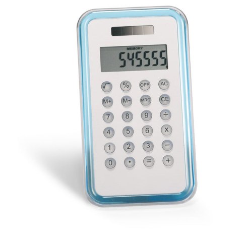 Kalkulator 8 pozycji przezroczysty niebieski (KC2656-23)