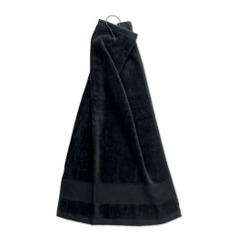 Bawełniany ręcznik golfowy czarny (MO6525-03)