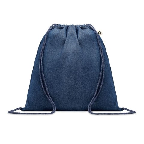 Jeansowy torbo-worek z recyk. niebieski (MO6422-04)