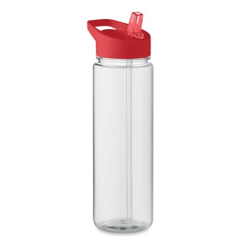 RPET butelka 650ml PP flip lid czerwony (MO6467-05)