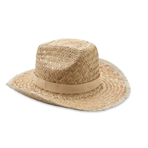 Słomiany kapelusz kowbojski beżowy (MO6755-13)