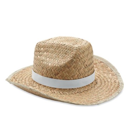 Słomiany kapelusz kowbojski biały (MO6755-06)