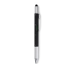 Długopis poziomica z linijką czarny (MO8679-03)
