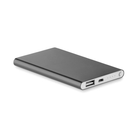 Płaski Powerbank 4000mAh tytanowy (MO8735-18)