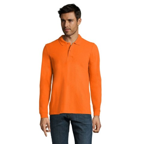 PERFECT MEN LSL POLO 180g Pomarańczowy XXL (S02087-OR-XXL)