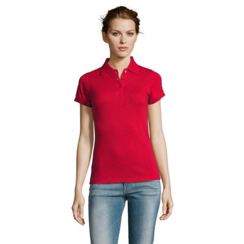 PRIME Damskie POLO 200g Czerwony XXL (S00573-RD-XXL)