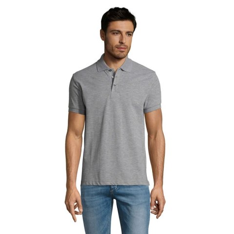 PRIME Męskie polo 200g grey melange 3XL (S00571-GY-3XL)