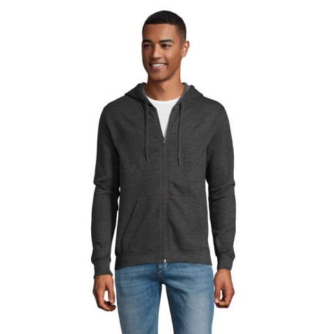 STONE UNI HOODIE 260g charcoal melange XXL (S01714-CE-XXL)