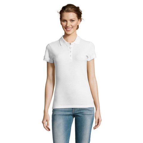 PEOPLE Damskie POLO 210g Biały XL (S11310-WH-XL)