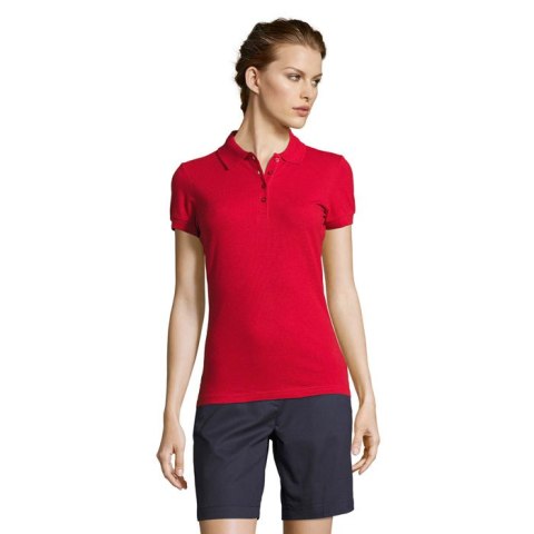 PEOPLE Damskie POLO 210g Czerwony 3XL (S11310-RD-3XL)