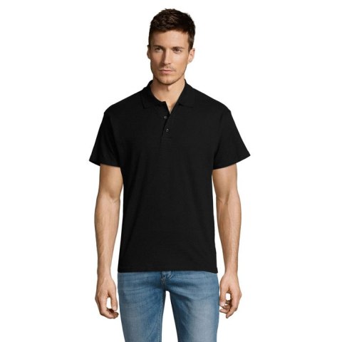 SUMMER II MEN polo 170g Czarny / Czarny opal 3XL (S11342-BK-3XL)