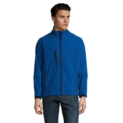 RELAX Męski softshell 340g Niebieski XXL (S46600-RB-XXL)