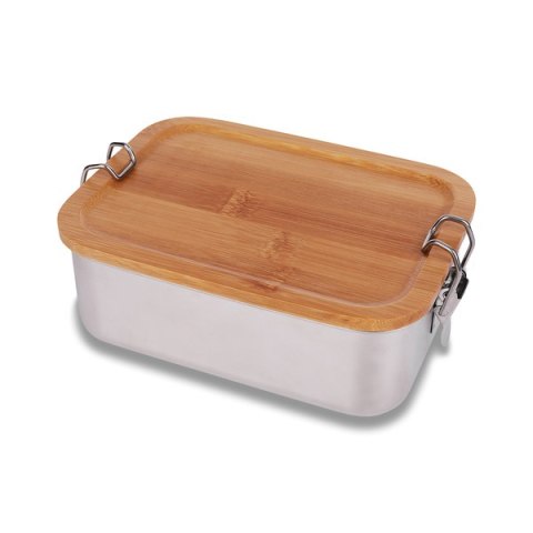 Stalowy lunch box 800 ml Somerton, srebrny