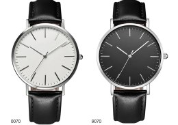 Men Slim Watch 0070 - biały/srebrny