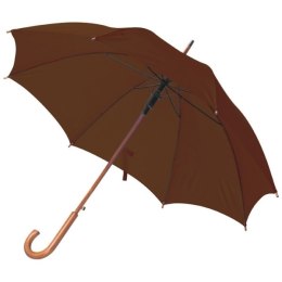 Parasol automatyczny drewniany NANCY kolor brązowy